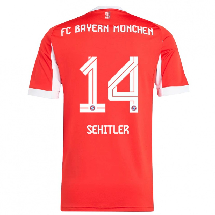 Danxen Herren Alara Şehitler #14 Rot Weiß Heimtrikot Trikot 2025/26 T-Shirt Österreich