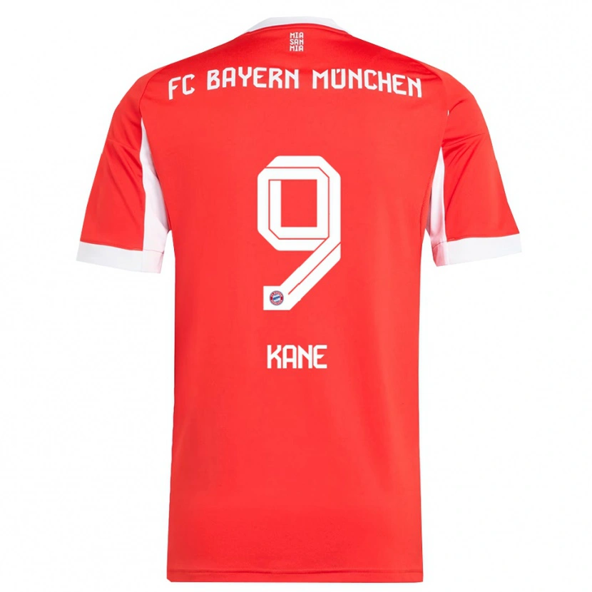 Danxen Herren Harry Kane #9 Rot Weiß Heimtrikot Trikot 2025/26 T-Shirt Österreich