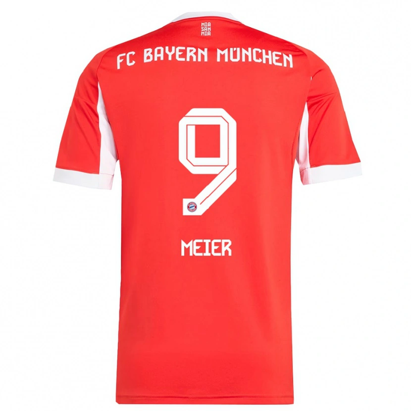 Danxen Herren Richard Meier #9 Rot Weiß Heimtrikot Trikot 2025/26 T-Shirt Österreich