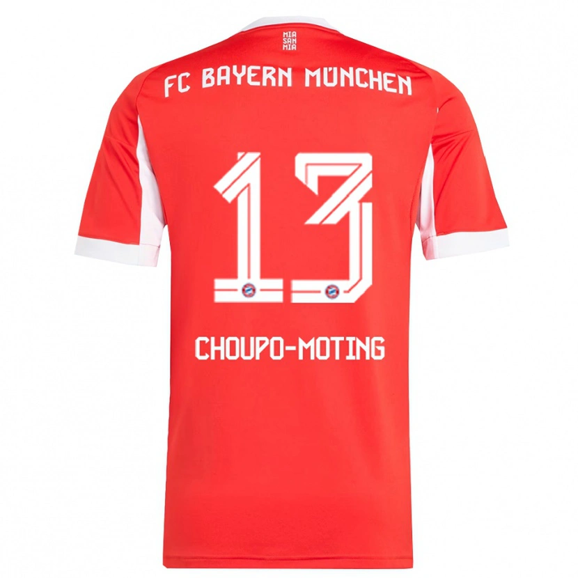 Danxen Herren Eric Maxim Choupo-Moting #13 Rot Weiß Heimtrikot Trikot 2025/26 T-Shirt Österreich