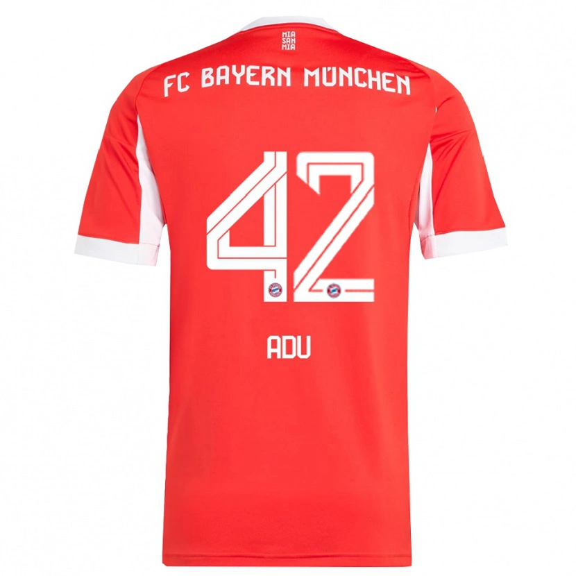 Danxen Herren Gibson Adu #42 Rot Weiß Heimtrikot Trikot 2025/26 T-Shirt Österreich