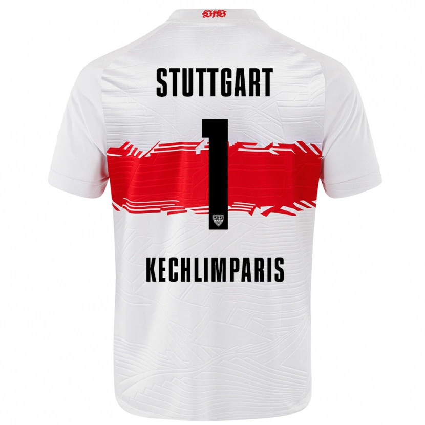 Danxen Herren Ioannis Kechlimparis #1 Weiß Rot Heimtrikot Trikot 2025/26 T-Shirt Österreich