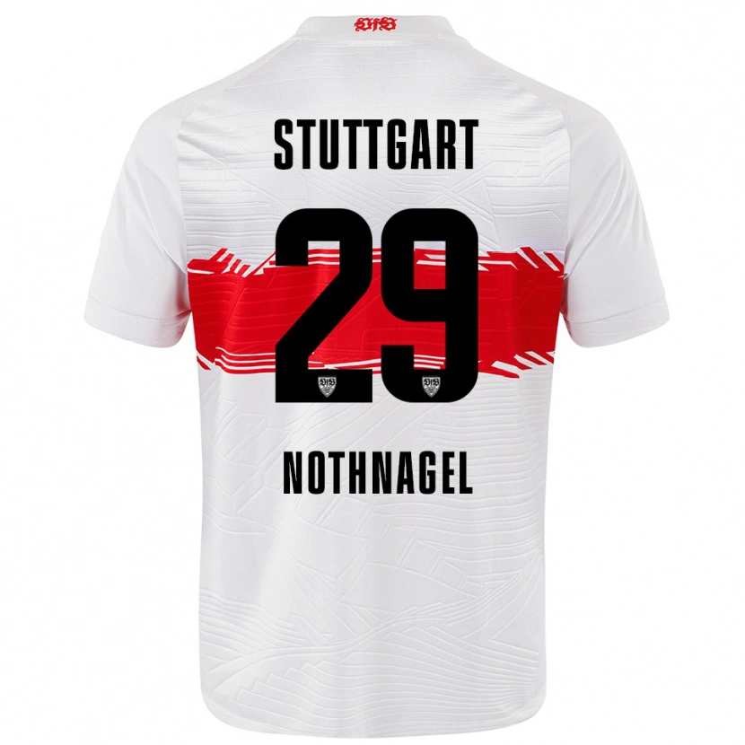 Danxen Herren Dominik Nothnagel #29 Weiß Rot Heimtrikot Trikot 2025/26 T-Shirt Österreich