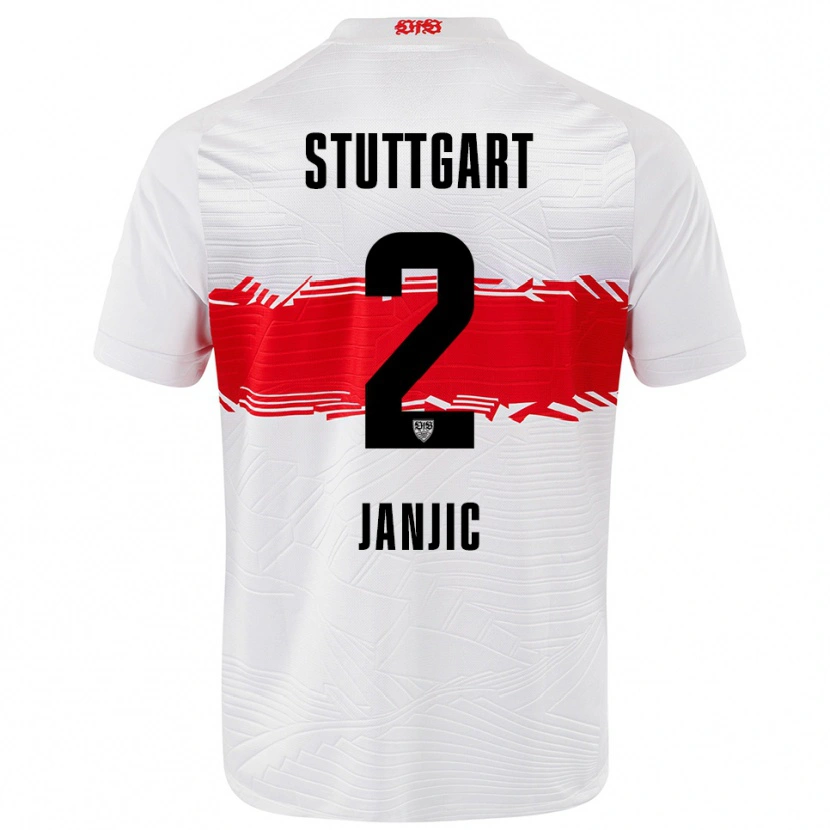 Danxen Herren Antonijo Janjic #2 Weiß Rot Heimtrikot Trikot 2025/26 T-Shirt Österreich