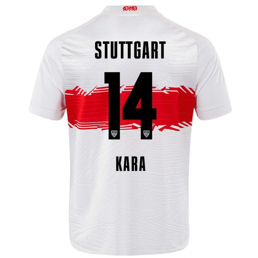 Danxen Herren Semih Kara #14 Weiß Rot Heimtrikot Trikot 2025/26 T-Shirt Österreich