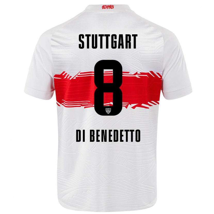 Danxen Herren Samuele Di Benedetto #8 Weiß Rot Heimtrikot Trikot 2025/26 T-Shirt Österreich