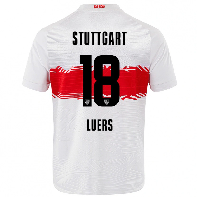 Danxen Herren Julian Lüers #18 Weiß Rot Heimtrikot Trikot 2025/26 T-Shirt Österreich