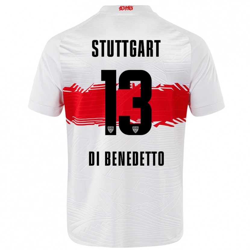 Danxen Herren Massimo Di Benedetto #13 Weiß Rot Heimtrikot Trikot 2025/26 T-Shirt Österreich