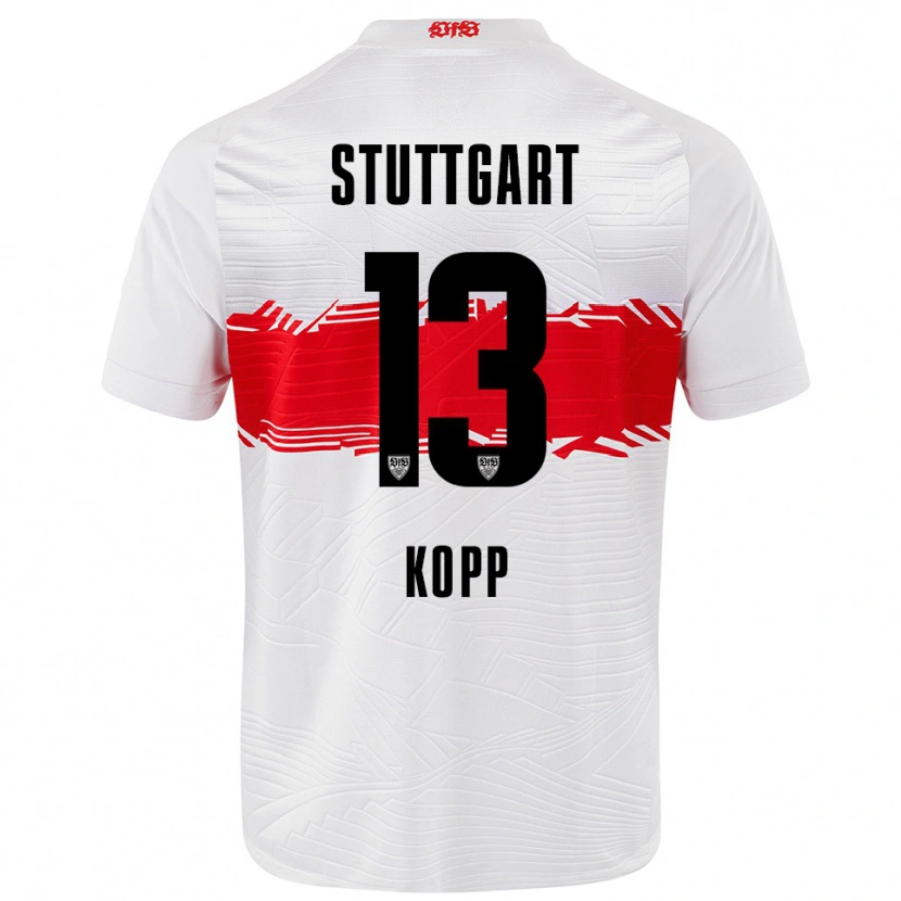 Danxen Herren Leonie Kopp #13 Weiß Rot Heimtrikot Trikot 2025/26 T-Shirt Österreich
