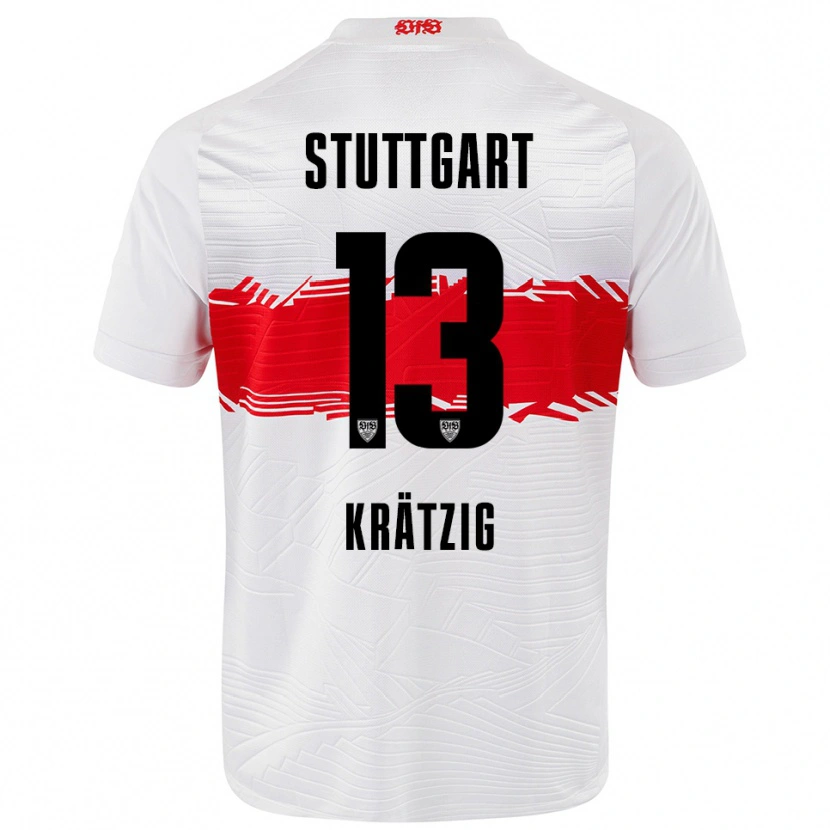 Danxen Herren Frans Krätzig #13 Weiß Rot Heimtrikot Trikot 2025/26 T-Shirt Österreich