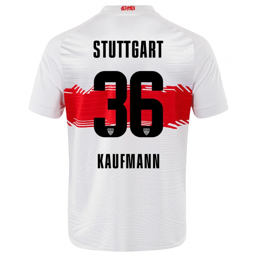 Danxen Herren Tino Kaufmann #36 Weiß Rot Heimtrikot Trikot 2025/26 T-Shirt Österreich