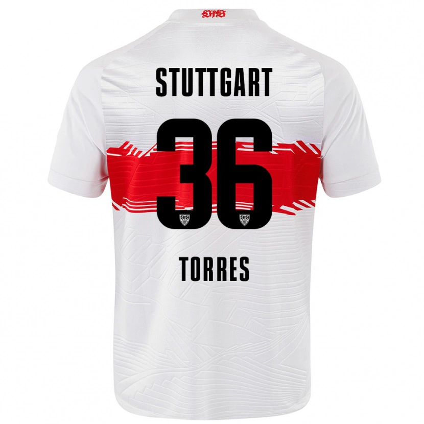 Danxen Herren Yohann Torres #36 Weiß Rot Heimtrikot Trikot 2025/26 T-Shirt Österreich