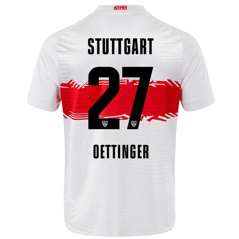 Danxen Herren Jannik Oettinger #27 Weiß Rot Heimtrikot Trikot 2025/26 T-Shirt Österreich