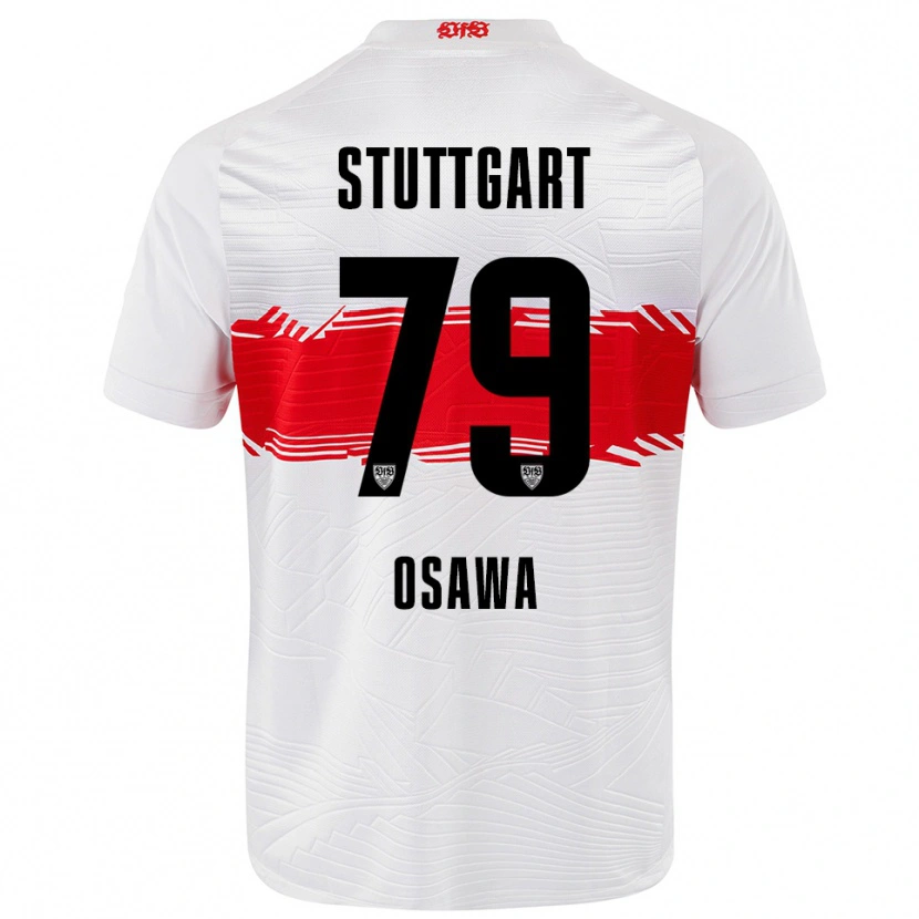 Danxen Herren Haruka Ōsawa #79 Weiß Rot Heimtrikot Trikot 2025/26 T-Shirt Österreich