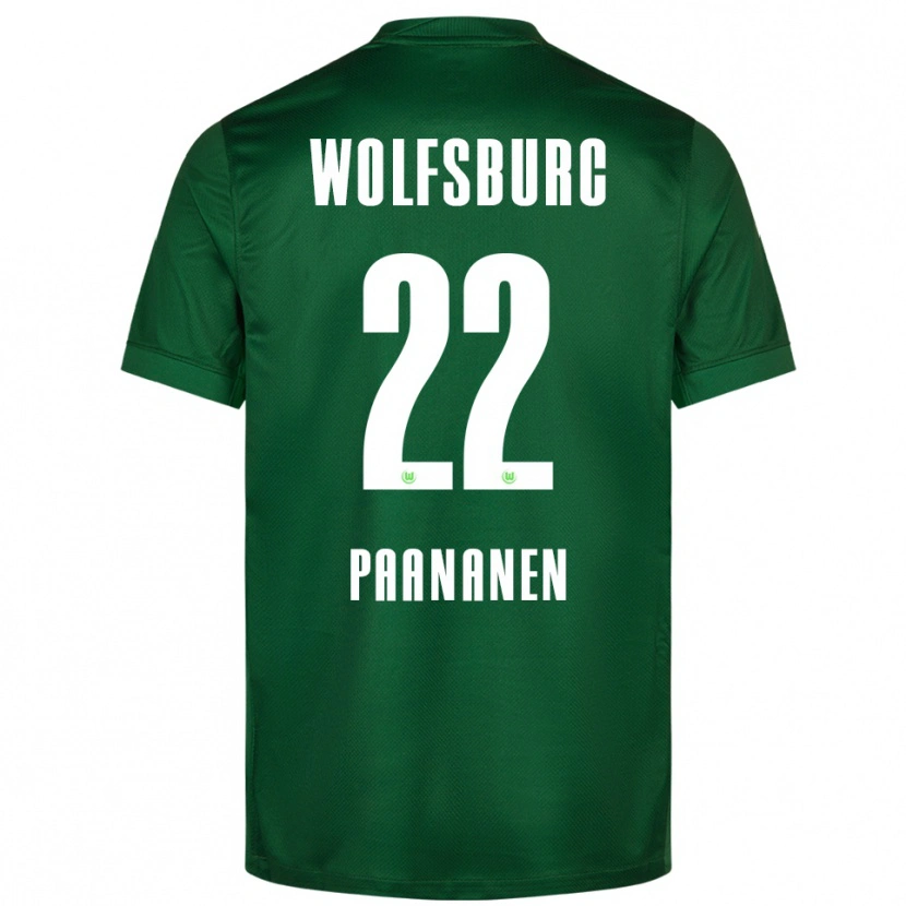 Danxen Herren Otto Paananen #22 Grün Weiß Heimtrikot Trikot 2025/26 T-Shirt Österreich