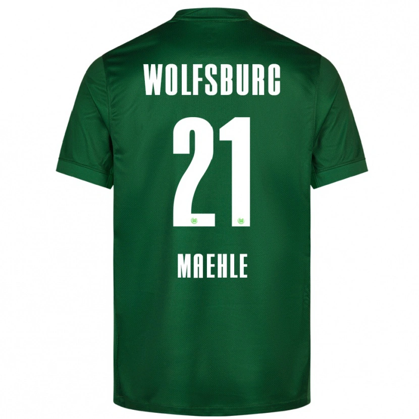 Danxen Herren Joakim Maehle #21 Grün Weiß Heimtrikot Trikot 2025/26 T-Shirt Österreich