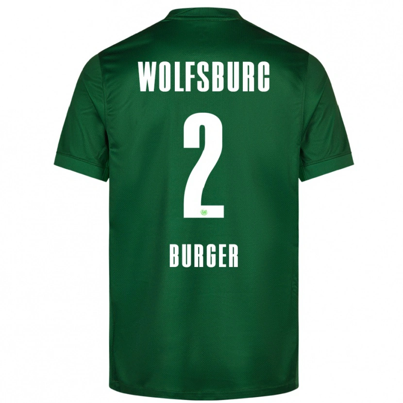 Danxen Herren Jan Bürger #2 Grün Weiß Heimtrikot Trikot 2025/26 T-Shirt Österreich