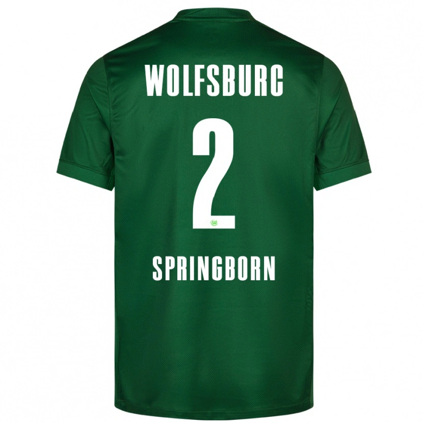 Danxen Herren Noah Springborn #2 Grün Weiß Heimtrikot Trikot 2025/26 T-Shirt Österreich