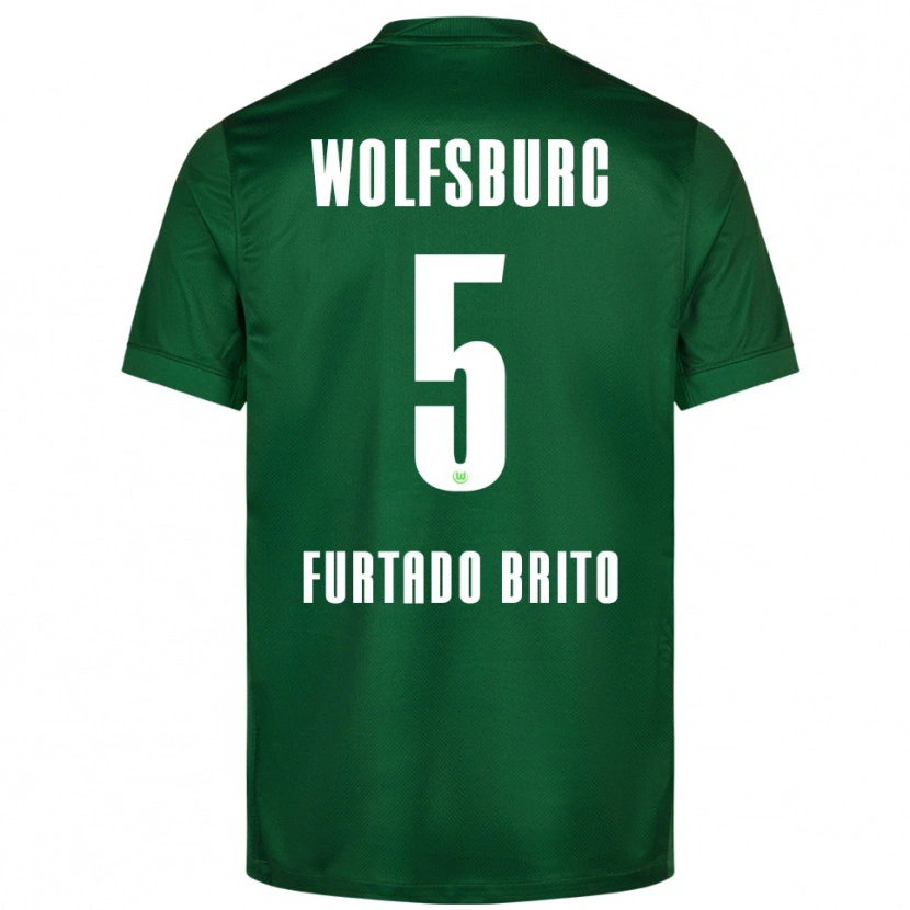 Danxen Herren Dinaylo Furtado Brito #5 Grün Weiß Heimtrikot Trikot 2025/26 T-Shirt Österreich