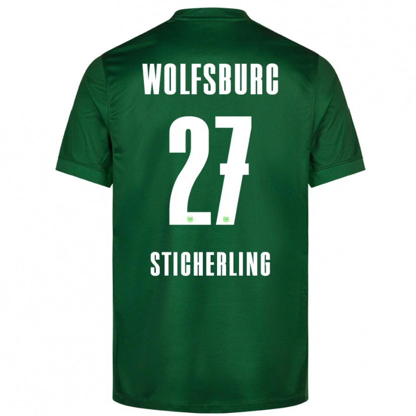 Danxen Herren Carl-Anton Sticherling #27 Grün Weiß Heimtrikot Trikot 2025/26 T-Shirt Österreich