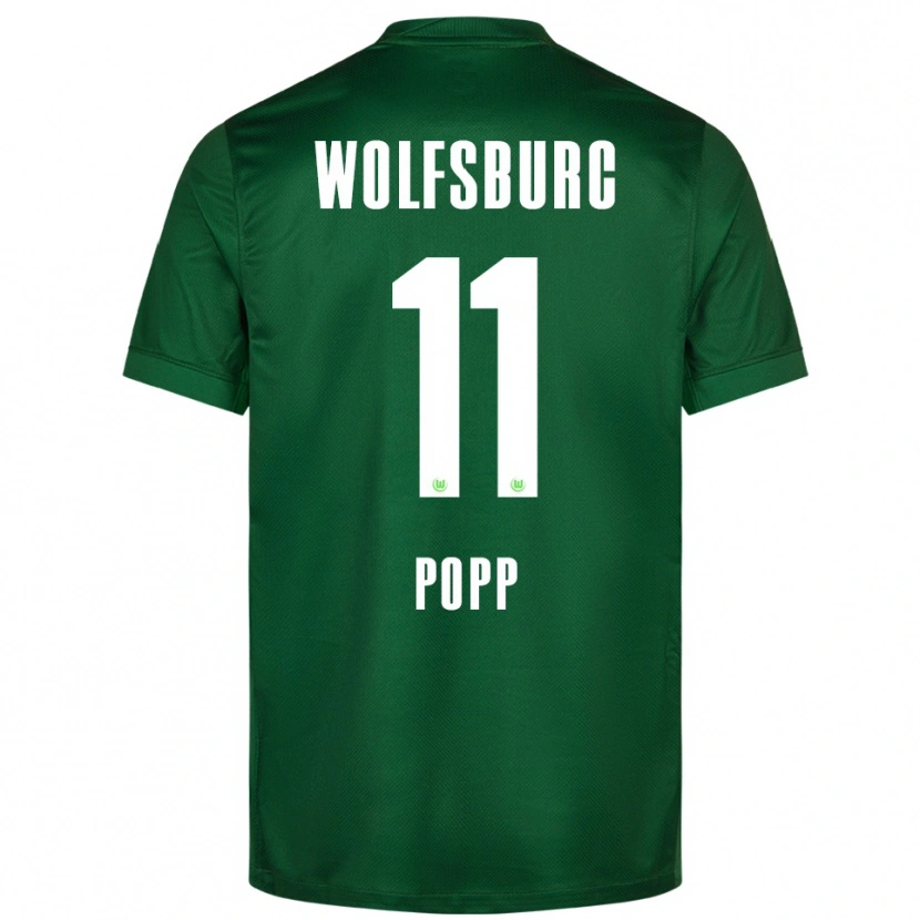 Danxen Herren Alexandra Popp #11 Grün Weiß Heimtrikot Trikot 2025/26 T-Shirt Österreich