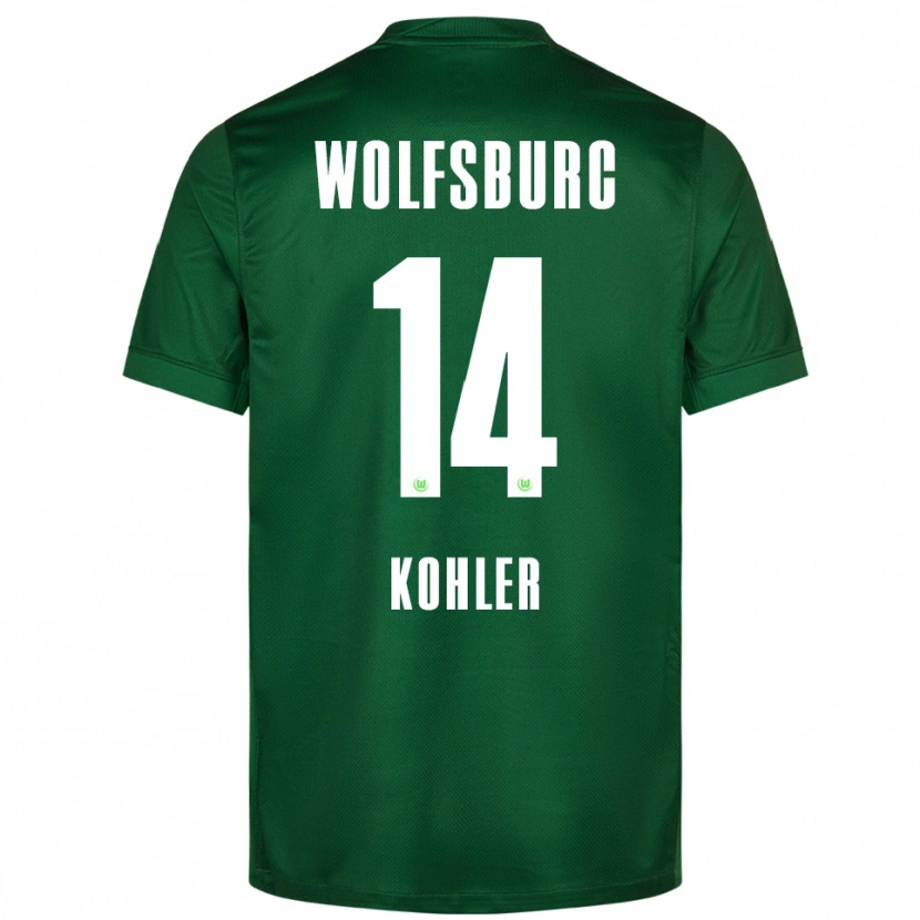 Danxen Herren Leonard Köhler #14 Grün Weiß Heimtrikot Trikot 2025/26 T-Shirt Österreich