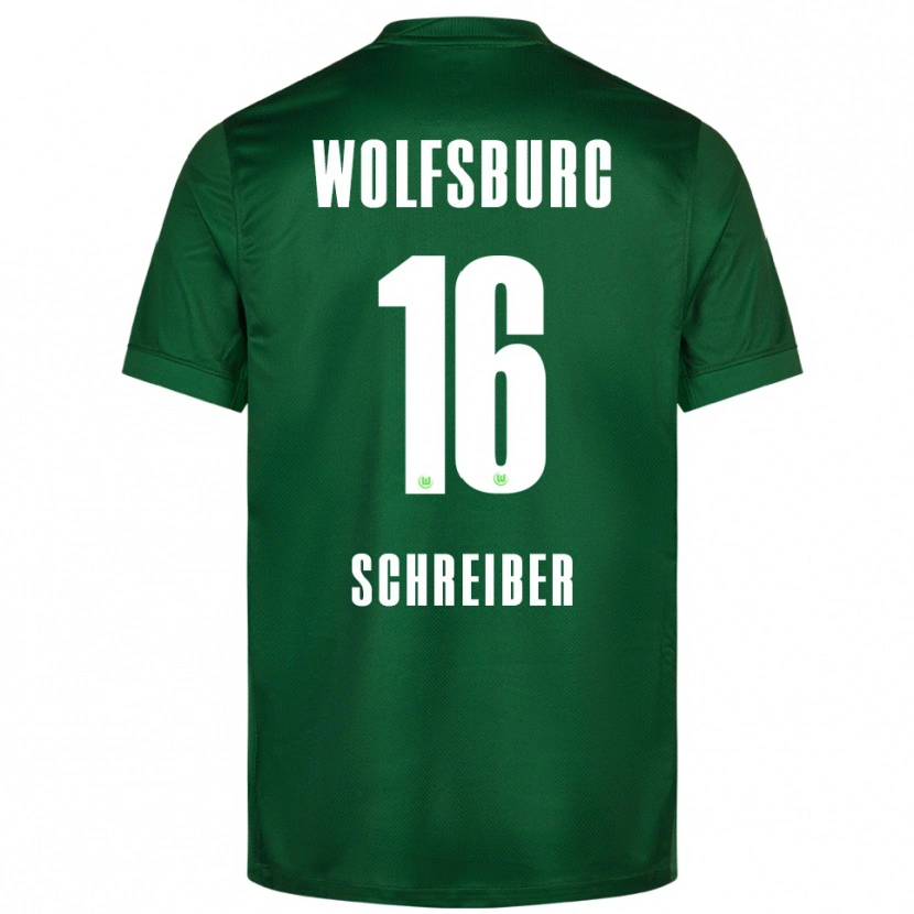 Danxen Herren Maximilian Schreiber #16 Grün Weiß Heimtrikot Trikot 2025/26 T-Shirt Österreich