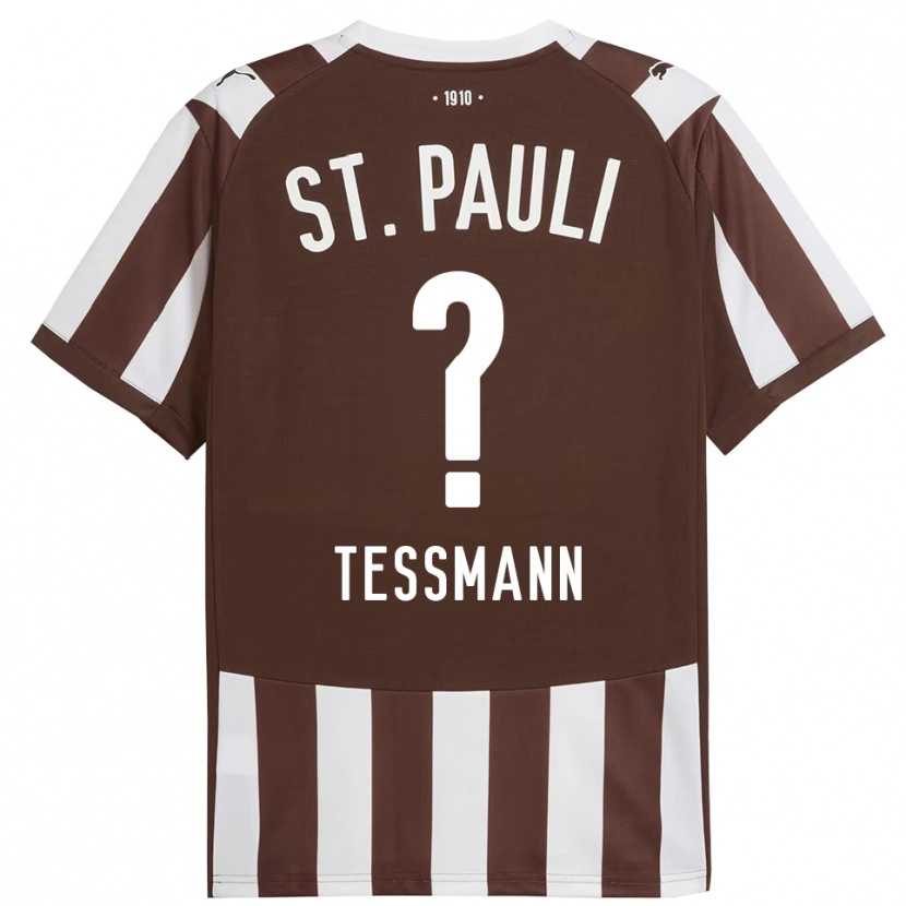 Danxen Herren Niklas Teßmann #0 Kaffee Weiß Heimtrikot Trikot 2025/26 T-Shirt Österreich