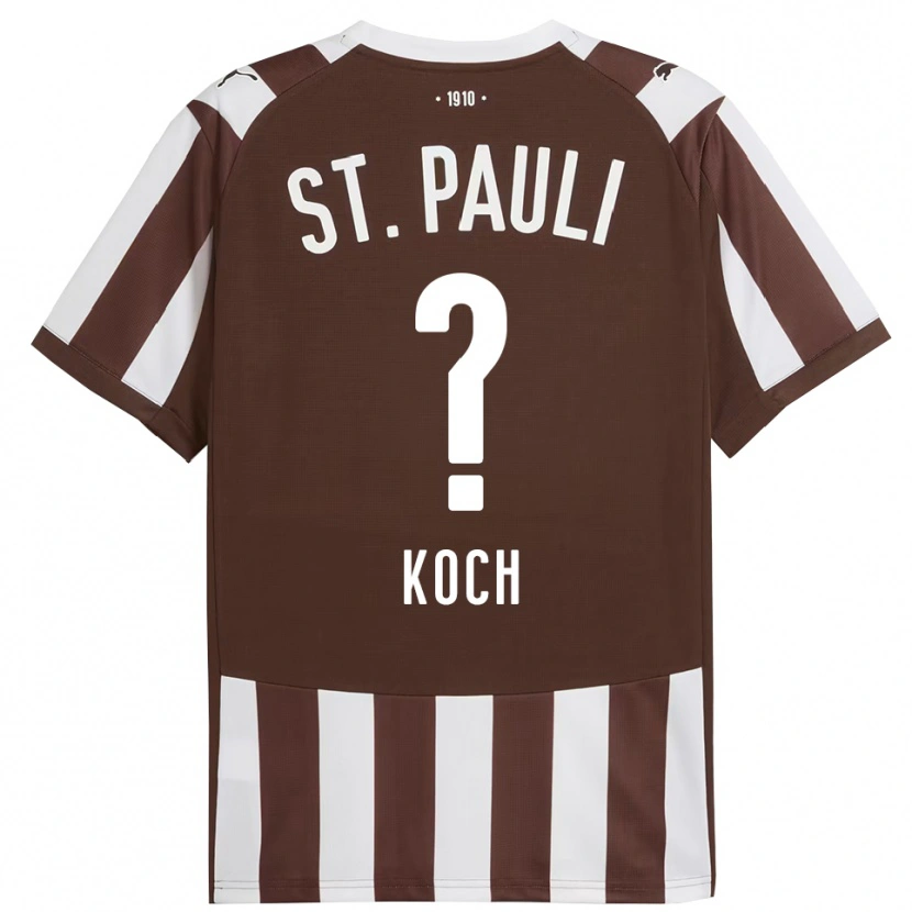Danxen Herren Philip Koch #0 Kaffee Weiß Heimtrikot Trikot 2025/26 T-Shirt Österreich