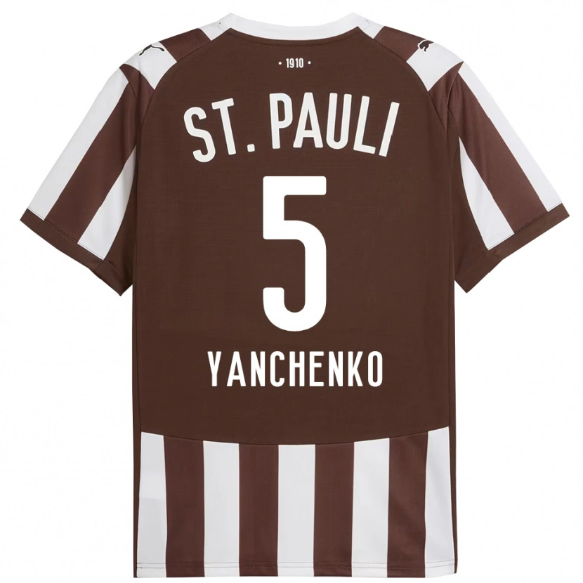 Danxen Herren Alla Yanchenko #5 Kaffee Weiß Heimtrikot Trikot 2025/26 T-Shirt Österreich