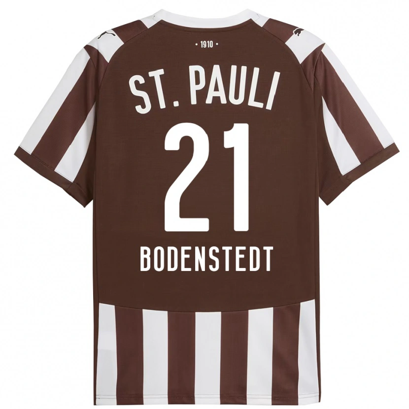 Danxen Herren Paula Bodenstedt #21 Kaffee Weiß Heimtrikot Trikot 2025/26 T-Shirt Österreich