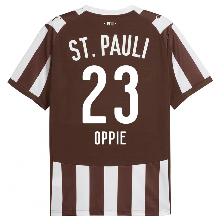Danxen Herren Louis Oppie #23 Kaffee Weiß Heimtrikot Trikot 2025/26 T-Shirt Österreich