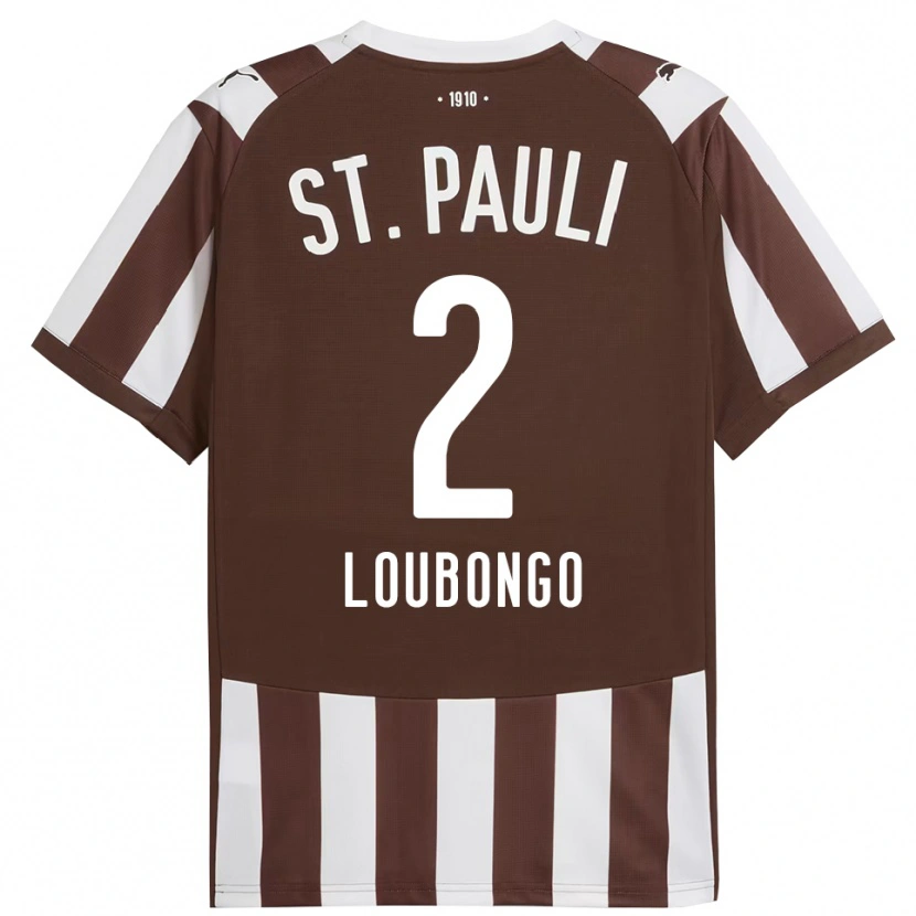 Danxen Herren Midou Loubongo #2 Kaffee Weiß Heimtrikot Trikot 2025/26 T-Shirt Österreich