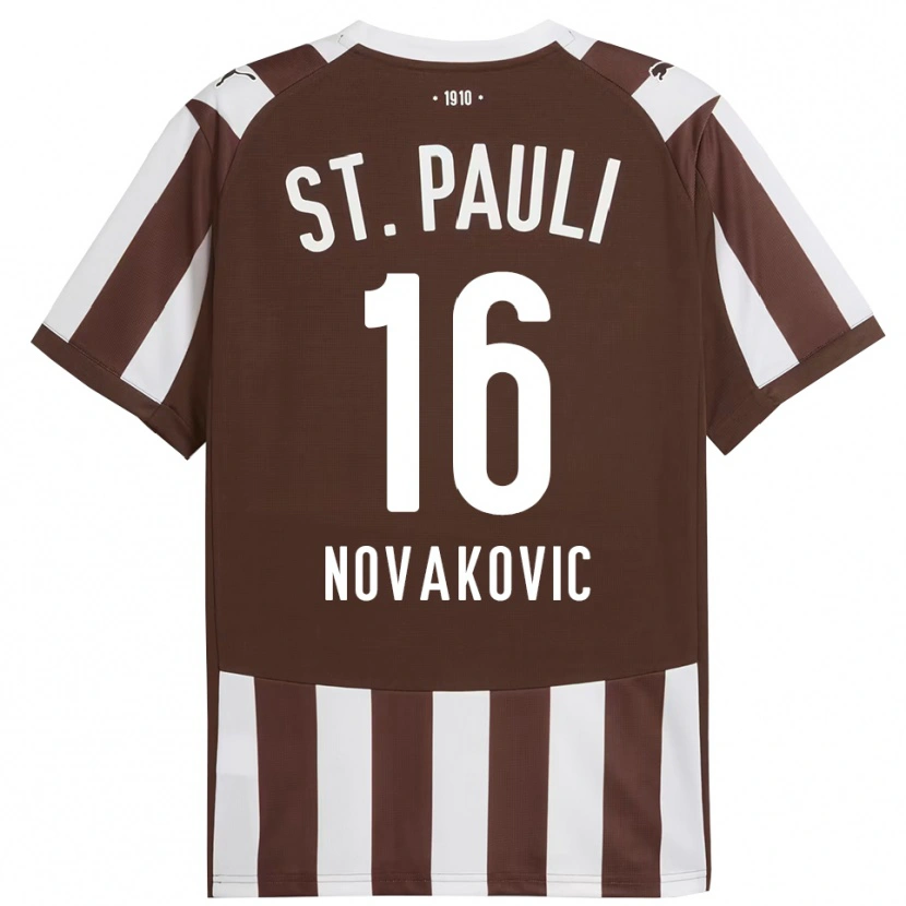 Danxen Herren Milivoje Novakovic #16 Kaffee Weiß Heimtrikot Trikot 2025/26 T-Shirt Österreich