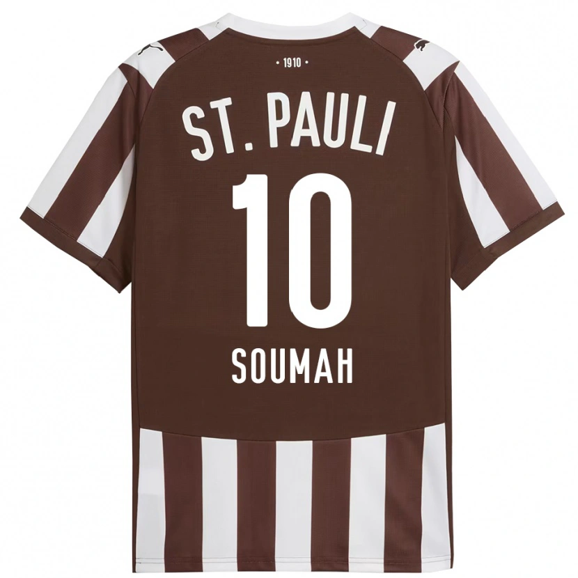 Danxen Herren Bouba Soumah #10 Kaffee Weiß Heimtrikot Trikot 2025/26 T-Shirt Österreich