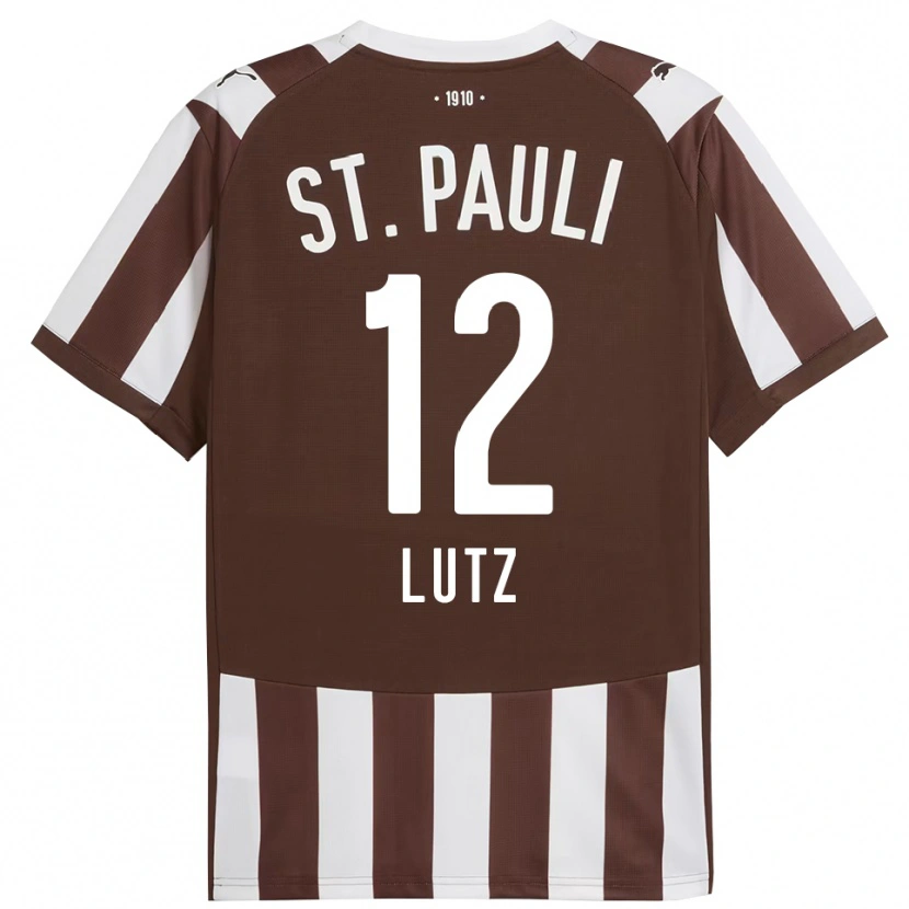 Danxen Herren Josefin Lutz #12 Kaffee Weiß Heimtrikot Trikot 2025/26 T-Shirt Österreich