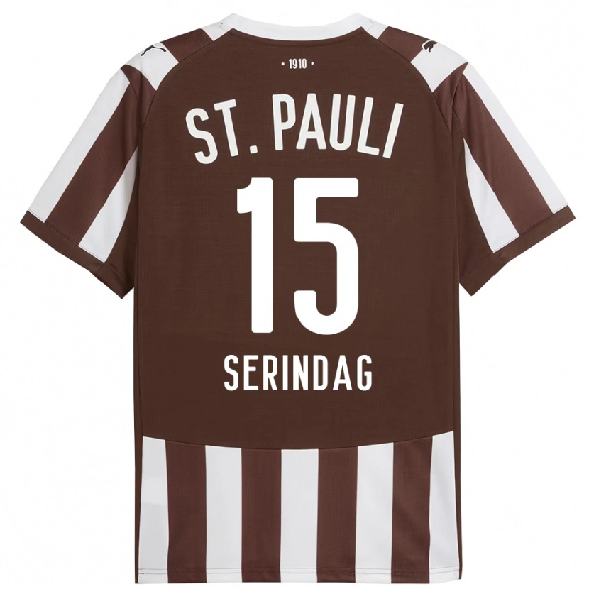 Danxen Herren Levin Serindag #15 Kaffee Weiß Heimtrikot Trikot 2025/26 T-Shirt Österreich