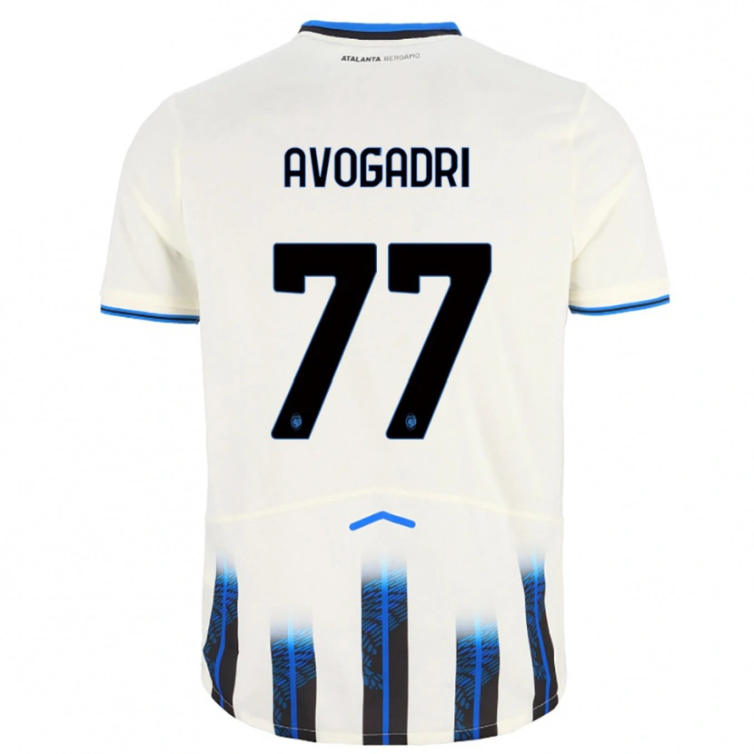 Danxen Herren Lorenzo Avogadri #77 Weiß Blau Auswärtstrikot Trikot 2025/26 T-Shirt Österreich