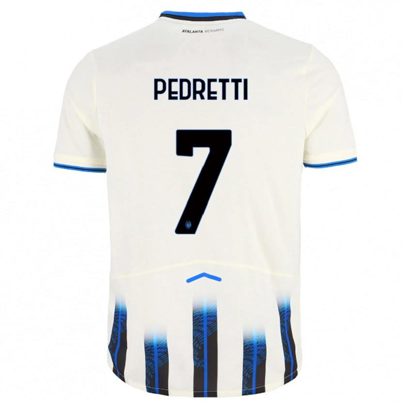 Danxen Herren Mattia Pedretti #7 Weiß Blau Auswärtstrikot Trikot 2025/26 T-Shirt Österreich