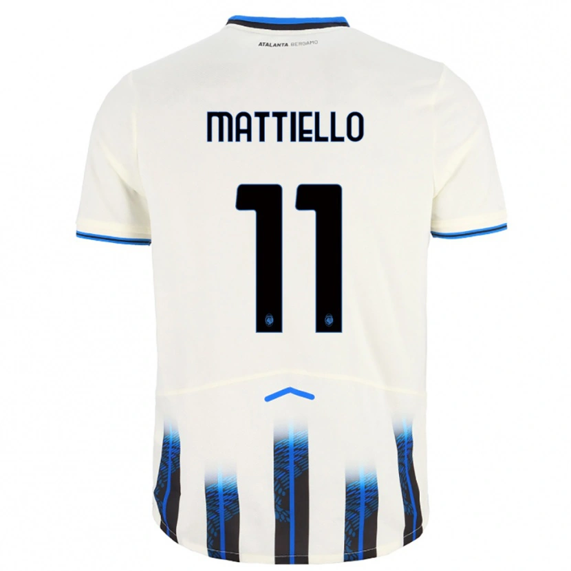 Danxen Herren Federico Mattiello #11 Weiß Blau Auswärtstrikot Trikot 2025/26 T-Shirt Österreich
