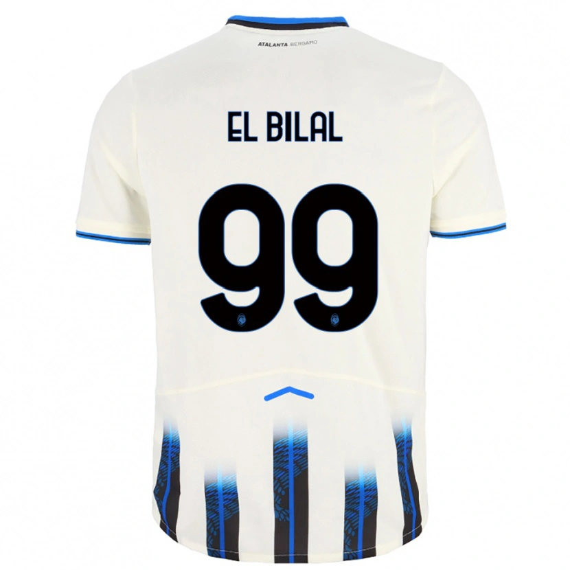 Danxen Herren El Bilal Touré #99 Weiß Blau Auswärtstrikot Trikot 2025/26 T-Shirt Österreich