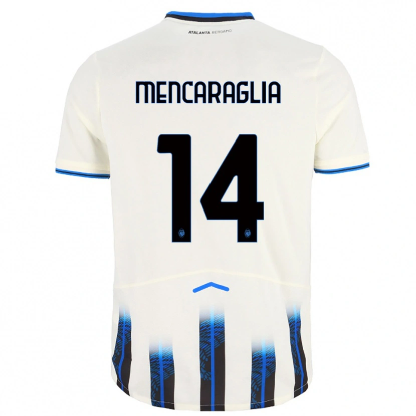 Danxen Herren Filippo Mencaraglia #14 Weiß Blau Auswärtstrikot Trikot 2025/26 T-Shirt Österreich
