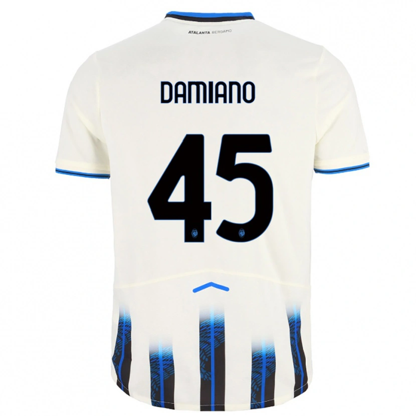 Danxen Herren Vincenzo Damiano #45 Weiß Blau Auswärtstrikot Trikot 2025/26 T-Shirt Österreich