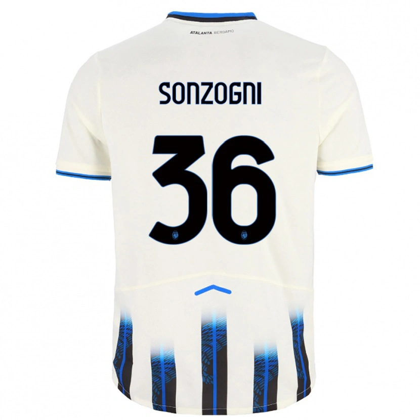 Danxen Herren Mattia Sonzogni #36 Weiß Blau Auswärtstrikot Trikot 2025/26 T-Shirt Österreich