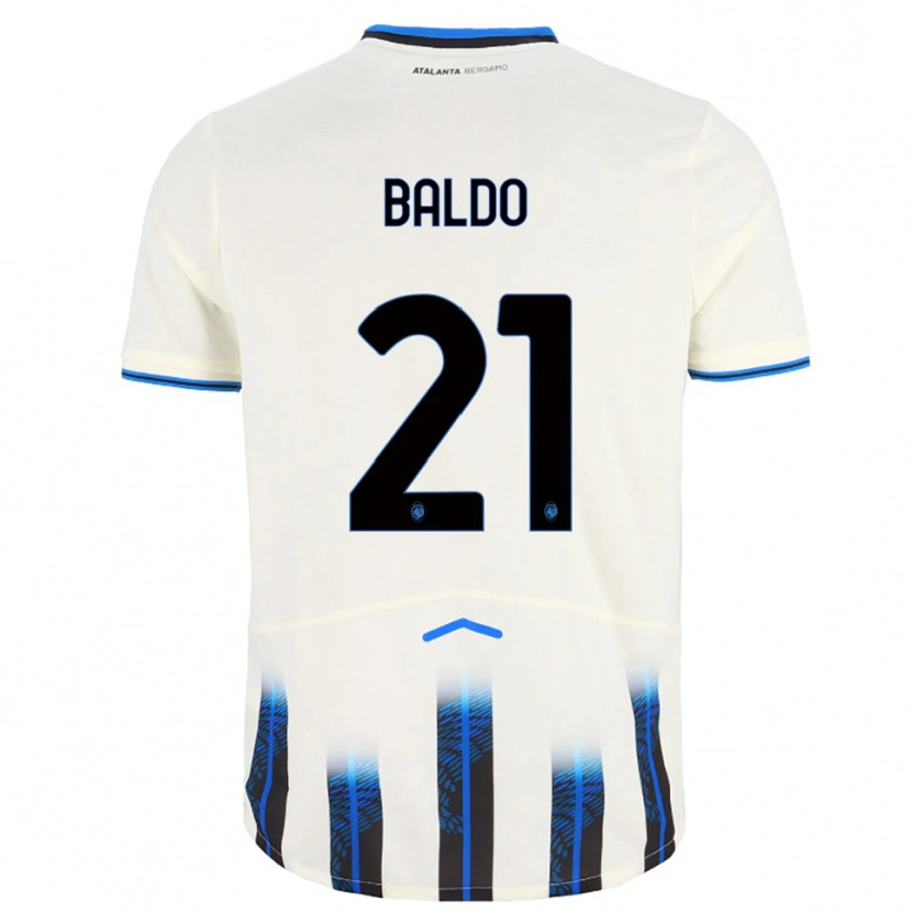 Danxen Herren Nicolò Baldo #21 Weiß Blau Auswärtstrikot Trikot 2025/26 T-Shirt Österreich