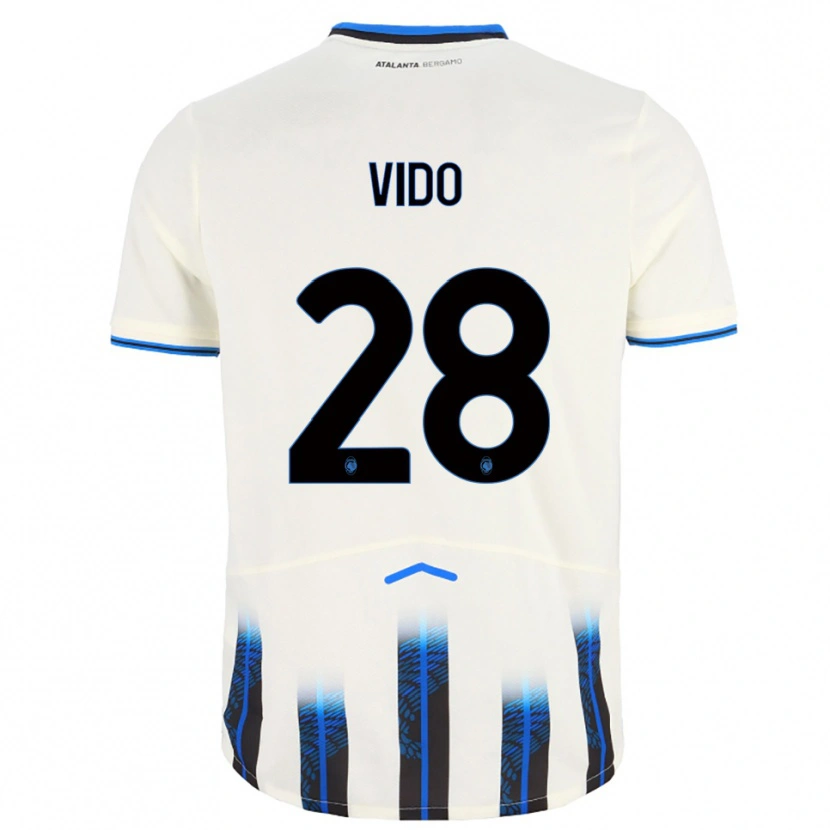 Danxen Herren Luca Vido #28 Weiß Blau Auswärtstrikot Trikot 2025/26 T-Shirt Österreich