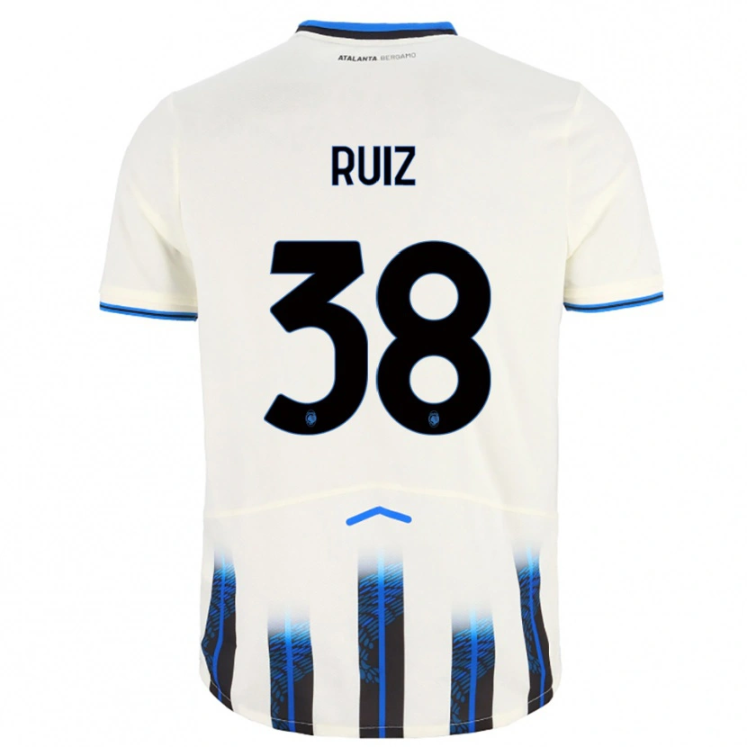 Danxen Herren Gerard Ruiz #38 Weiß Blau Auswärtstrikot Trikot 2025/26 T-Shirt Österreich