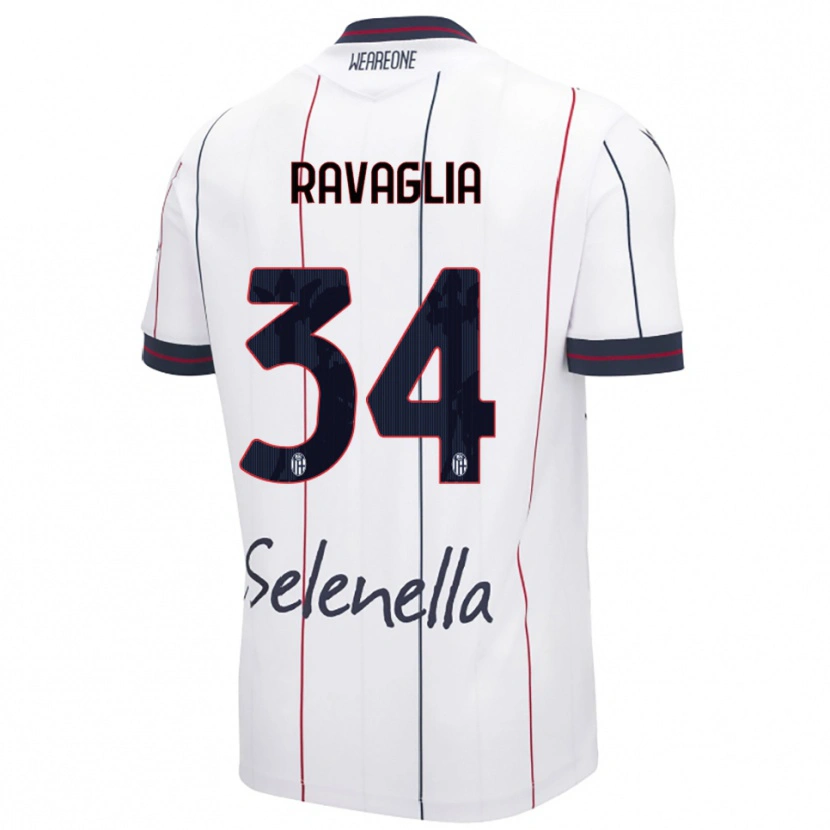 Danxen Herren Federico Ravaglia #34 Weiß Königsblau Auswärtstrikot Trikot 2025/26 T-Shirt Österreich