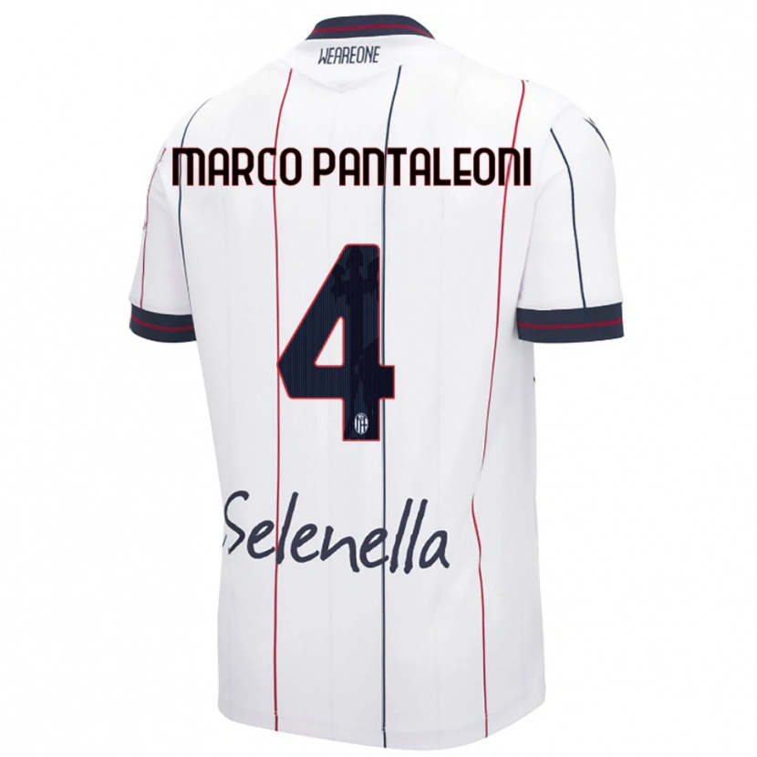 Danxen Herren Gian Marco Pantaleoni #4 Weiß Königsblau Auswärtstrikot Trikot 2025/26 T-Shirt Österreich
