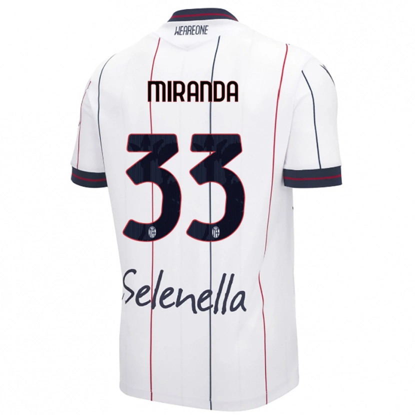 Danxen Herren Juan Miranda #33 Weiß Königsblau Auswärtstrikot Trikot 2025/26 T-Shirt Österreich